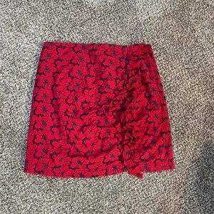 Francesca’s Jun & Ivy Floral eyelet skirt